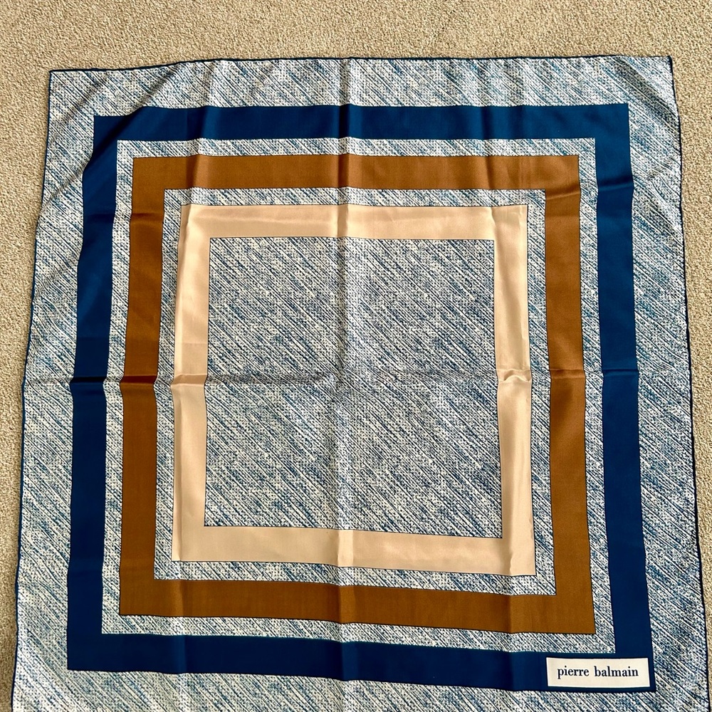 Pierre Balmain silk scarf, gorgeous!